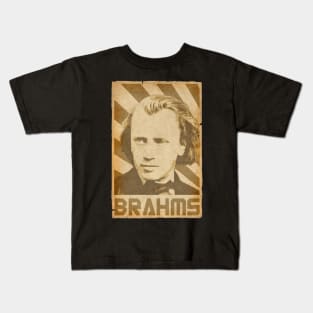 Johannes Brahms Retro Kids T-Shirt